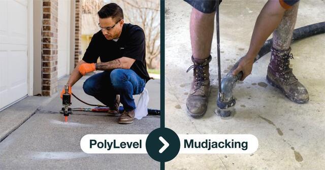 Polyjacking vs. mudjacking