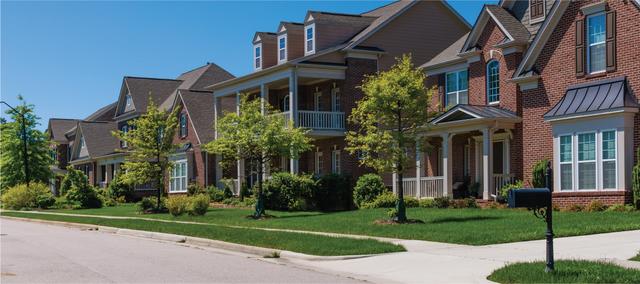 Nice homes in a neighborhood with push pier stabilization