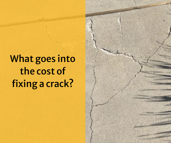 What goes into the cost of fixing a crack?
