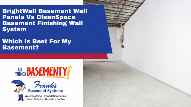 BrightWall Basement Wall Panels Vs CleanSpace Basement Finishing Wall Syste...