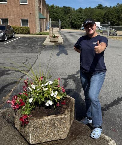 Fresh Flowers for our Bridgewater, MA Office