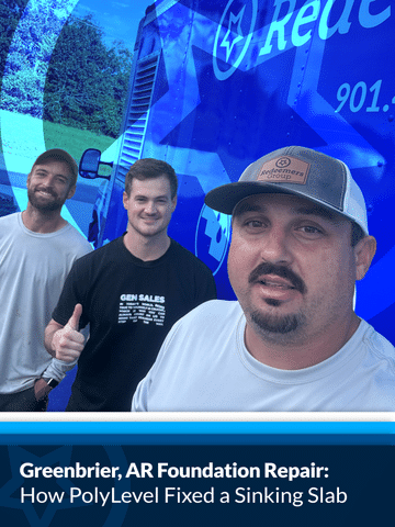 Greenbrier, AR Foundation Repair: How PolyLevel Fixed a Sinking Slab