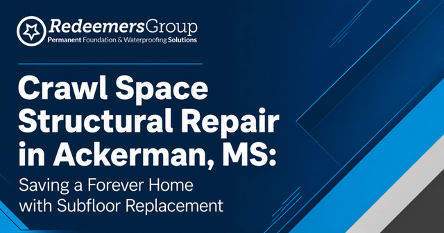 Crawl Space Structural Repair in Ackerman, MS: Saving a Forever Home with S...