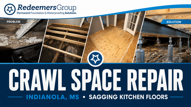 Crawl Space Repair in Indianola, MS for Sagging Kitchen Floors