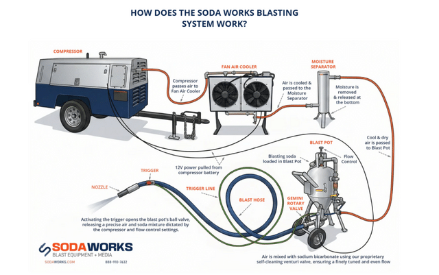 Soda Blasting Technique for Mold Removal
