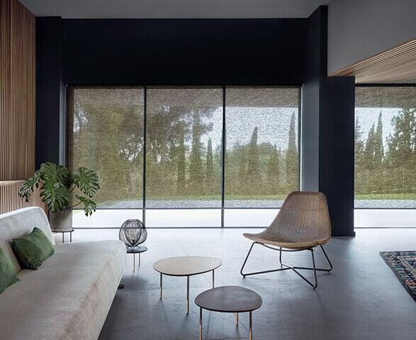 Motorized window shades integrated with smart home automation in a Connecticut home