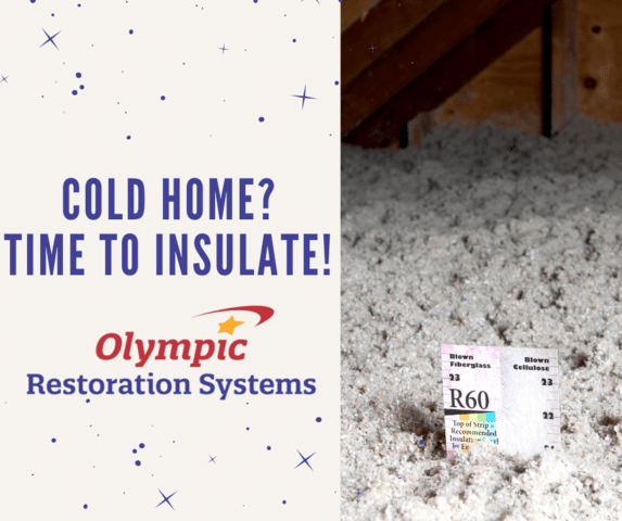 olympic restoration systems offers blown in cellulose attic insulation services