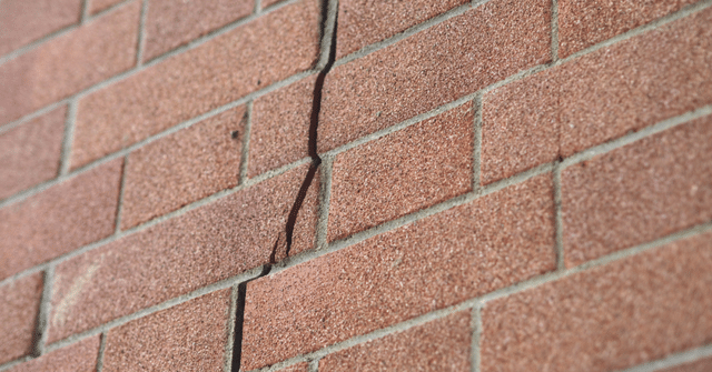 Cracking walls are a sign of foundation settlement. 