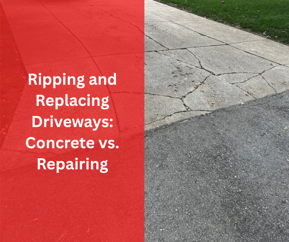 Ripping and Replacing Driveways: Concrete vs. Repairing