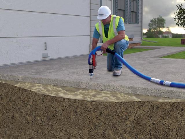 PolyLEVEL Injection Sunken Concrete