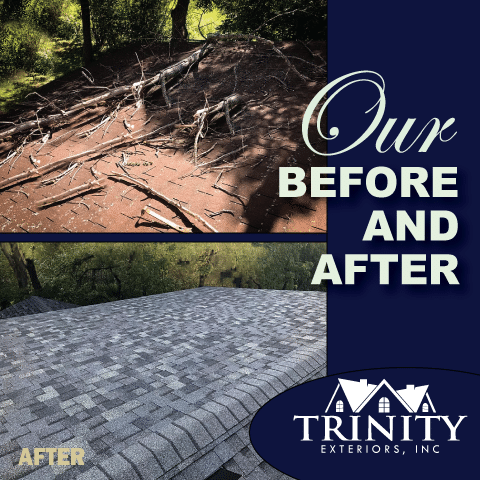 Before & After Using Owens Corning Duration Shingles