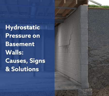 Hydrostatic Pressure on Basement Walls: Causes, Signs & Solutions