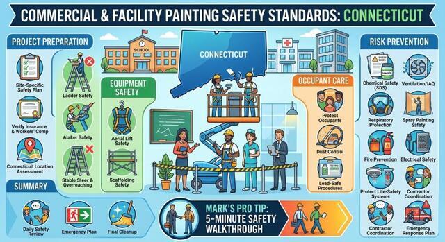 Safety Standards for Commercial & Facility Painting Projects in Connecticut