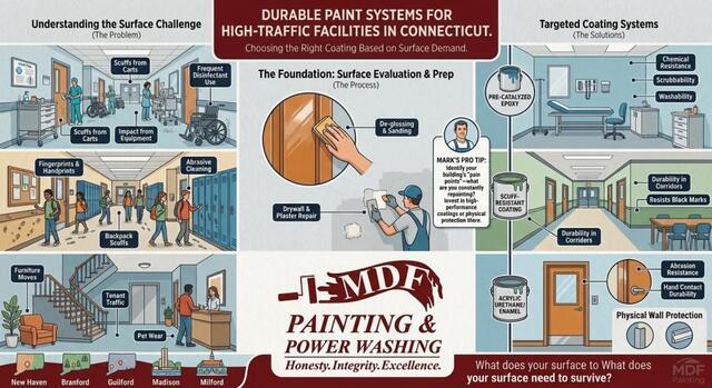Durable Paint Systems for High-Traffic Facilities in Connecticut