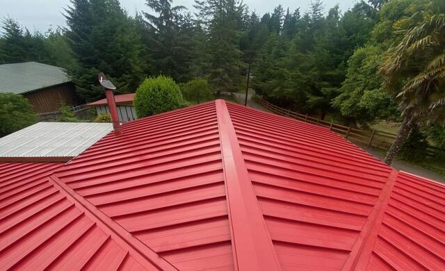North Bend Home Gets a Bold New Look with a Red Metal Roof and Improved Attic Ventilation - Image 2