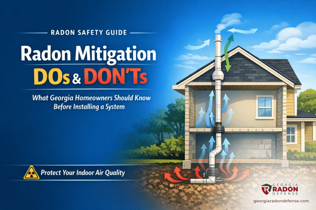 Radon Mitigation DOs and DON'Ts: What Georgia Homeowners Should Know Before...