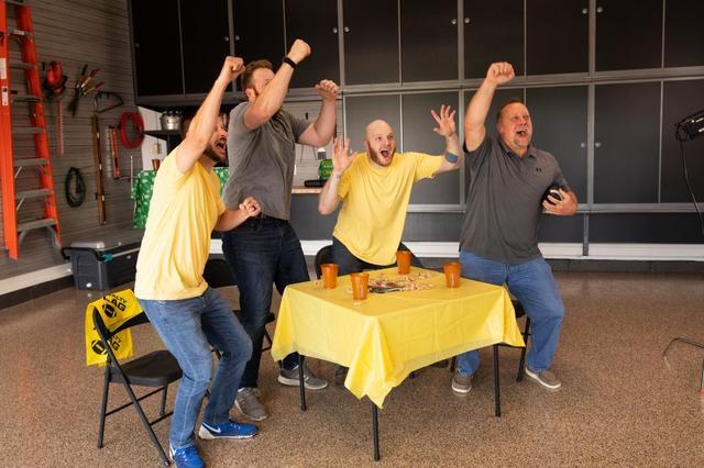 Garage Football Party Celebration