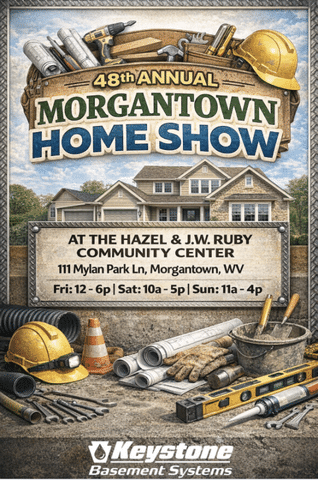 Join Keystone Basement Systems at the Morgantown Home Show This Weekend!