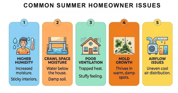 Common Summer Homeowner Issues