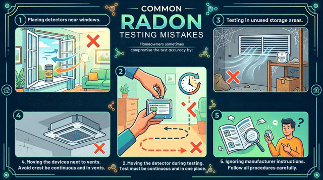 Common Radon Testing Mistakes