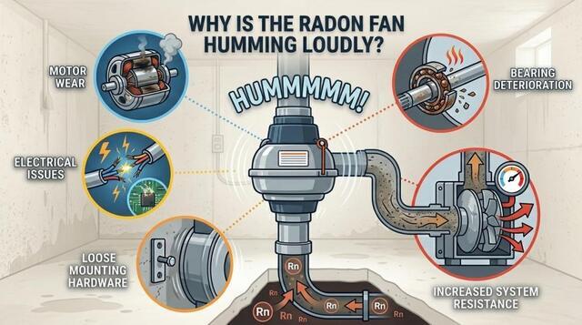 Radon Fan Humming Causes