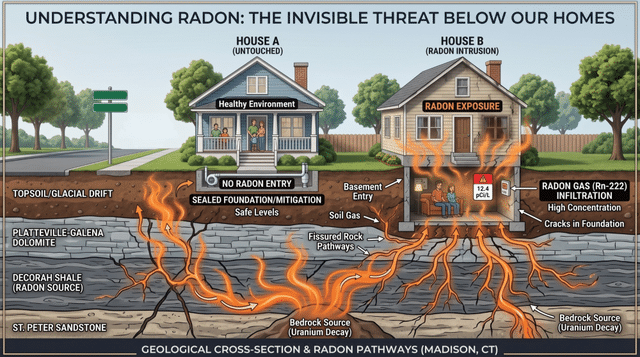Does Living Near the Coast Mean Lower Radon? Not in Madison, CT
