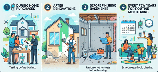 When to Test for Radon