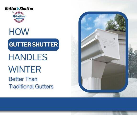 How Gutter Shutter Handles Winter Better Than Traditional Gutters.