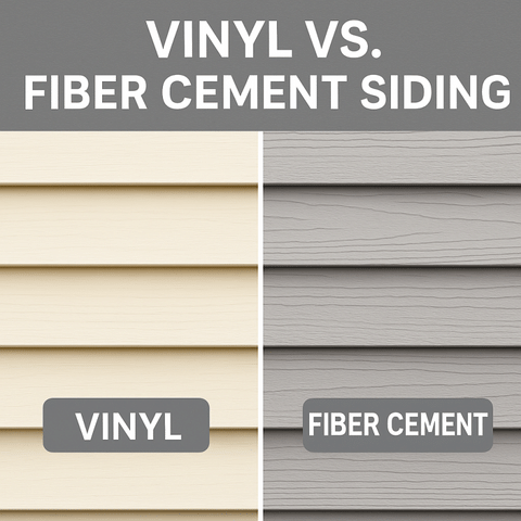 🔍 Vinyl vs. Fiber Cement Siding - What's the Difference?