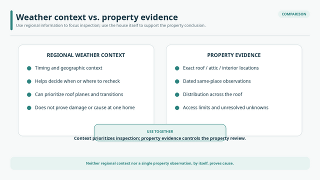 Turning Allen Weather Context Into a Property-Level Roof Review - Image 2