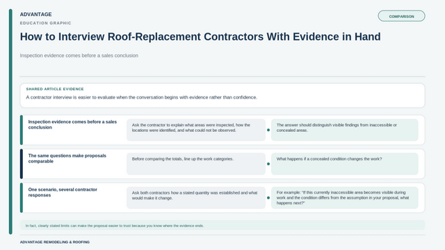 How to Interview Roof-Replacement Contractors With Evidence in Hand - Image 2