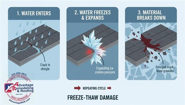 Freeze‑Thaw Damage: How Winter Weather Can Ruin Your Roof