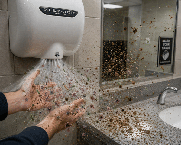 Can You Inhale Fecal Particles From a Restroom Hand Dryer?