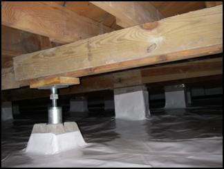 After: CleanSpace eliminated water & moisture issues, SmartJacks™ stabilized floor.