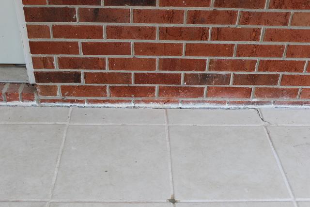 After- concrete slab lifted