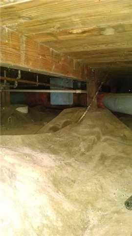 Soggy crawlspace in Milwaukie...