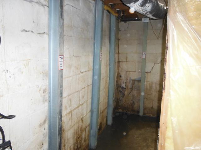 PowerBrace installed on the bowing wall