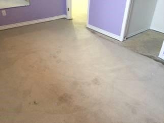 Finished basement floor after re-pour.