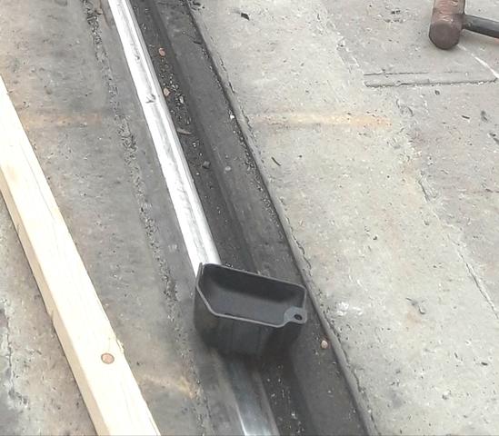 Concrete began to crack along the tracks of the railroad in Jersey City, NJ.