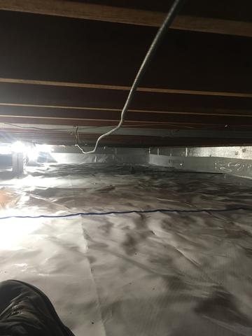 With CleanSpace installed, the crawl space is protected from water entering, and the house is protected from the crawl space.