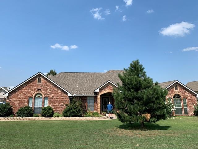 These shingles look just fine, but needed replaced due to hail damage.
