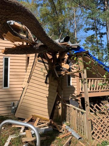 Chimney collapsed