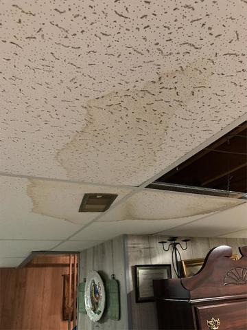 If you have stained ceiling tiles anywhere in your home, investigate, the water is coming from somewhere and may be warning signs