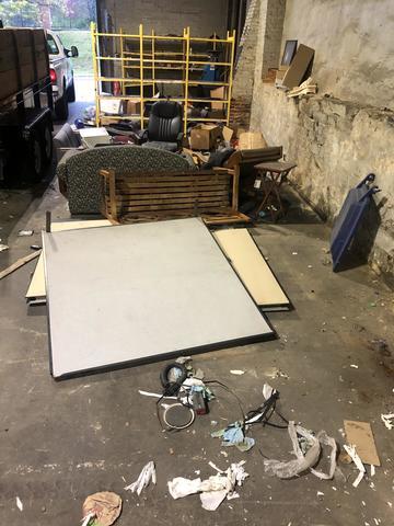 Large amount of trash and junk to be cleaned up. Baltimore MD.