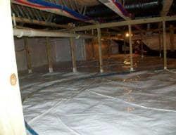 CleanSpace encapsulation system installed in the crawl space