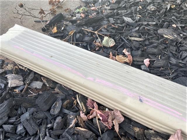 The gutters are really beat up.