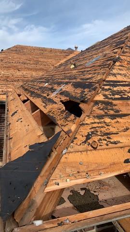 Big holes in the decking
