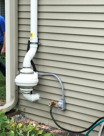 Ever wonder what our radon mitigation systems look like up close AND without their cover? Great work to our Foremen, Geno and Dakota!