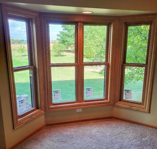 The new windows and casing looks great.