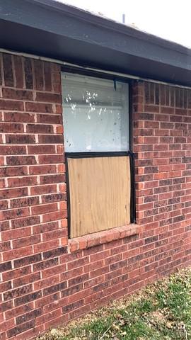 The hail storm broke windows.